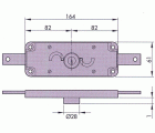 CERRADURA SOBREPONER AZBE - YALE MODELO 11A 82x164