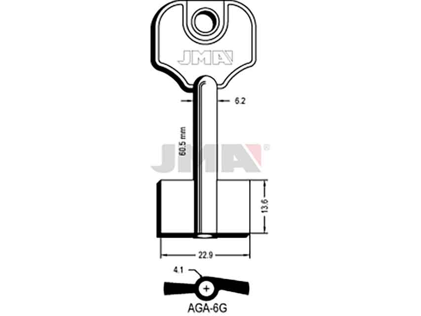 LLAVES GORJA AGA-6G   D/PALETON