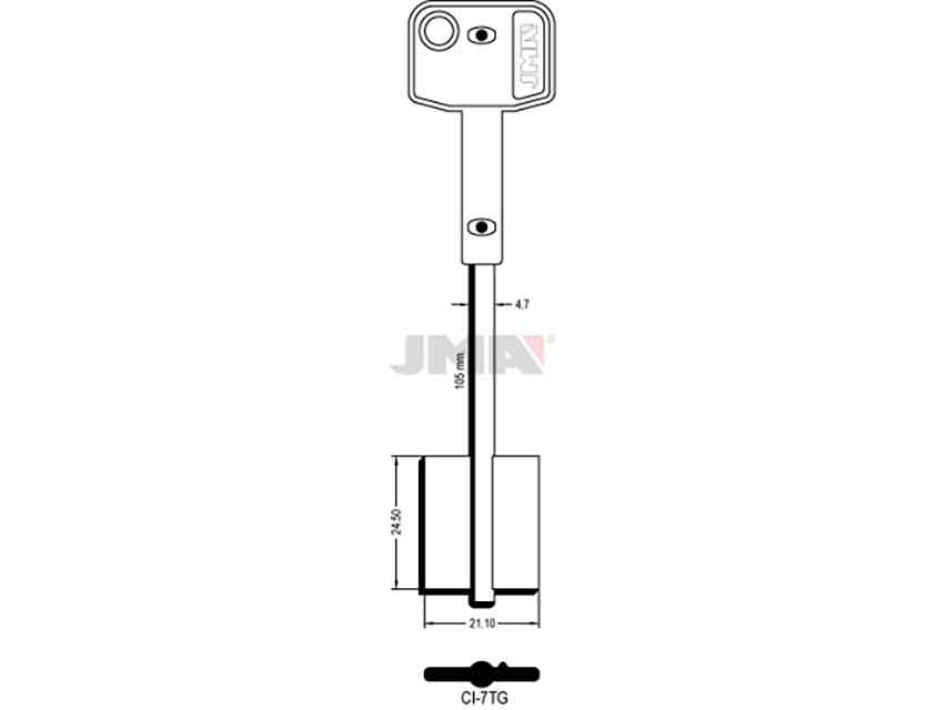 LLAVES GORJA CI-7TG   D/PALETON