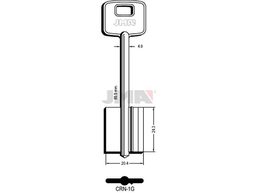 LLAVES GORJA CRN-1G   D/PALETON
