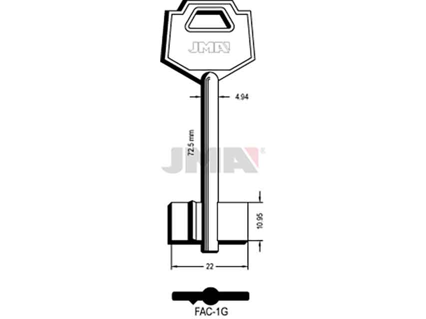 LLAVES GORJA FAC-1G   D/PALETON