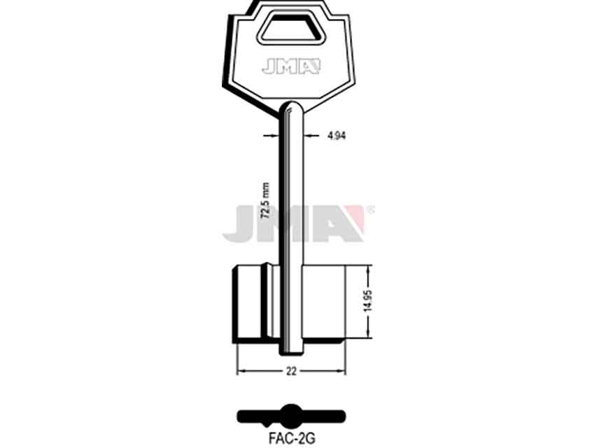 LLAVES GORJA FAC-2G   D/PALETON