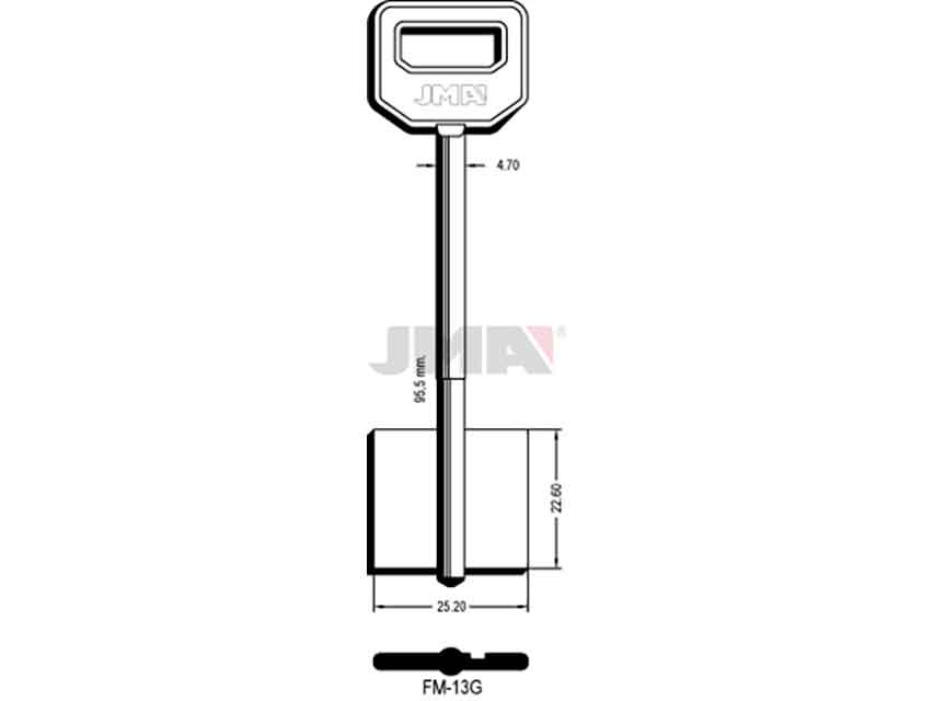 LLAVES GORJA FM-13G   D/PALETON