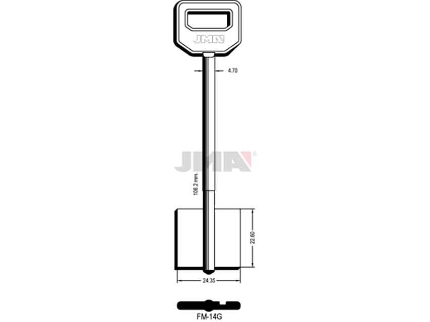 LLAVES GORJA FM-14G   D/PALETON