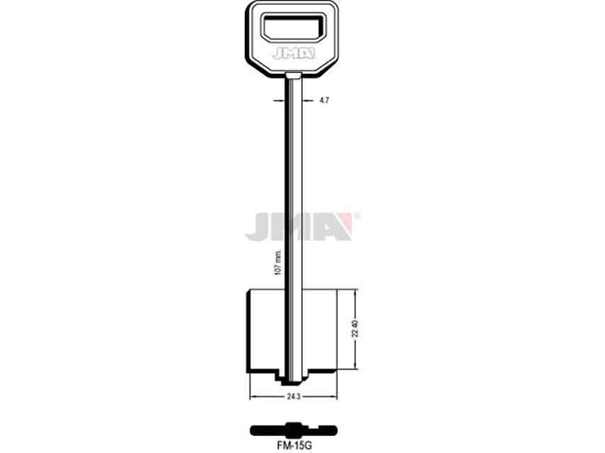 LLAVES GORJA FM-15G   D/PALETON