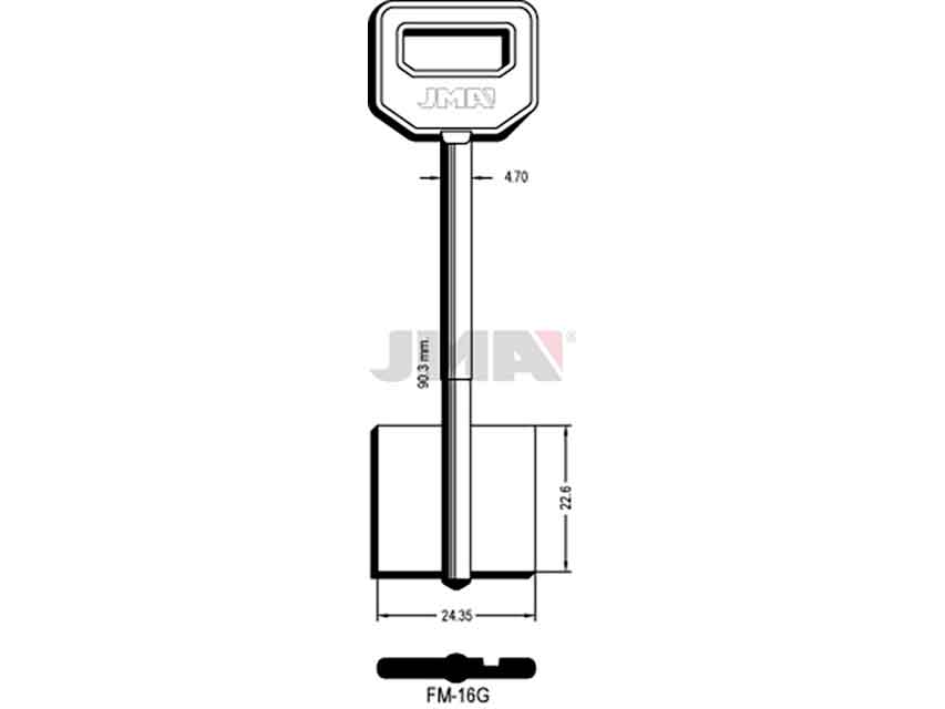 LLAVES GORJA FM-16G   D/PALETON