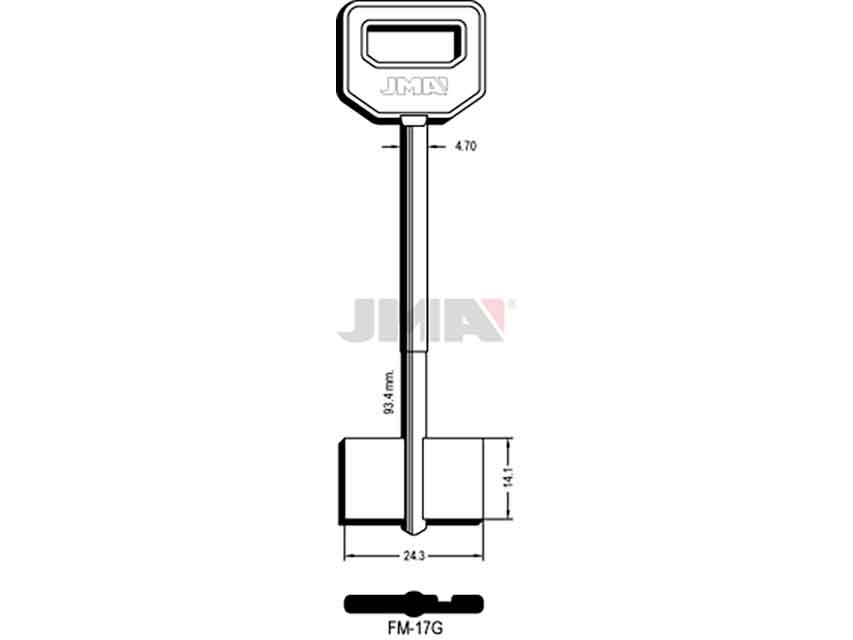 LLAVES GORJA FM-17G   D/PALETON