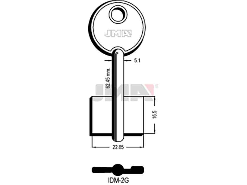 LLAVES GORJA IDM-2G   D/PALETON