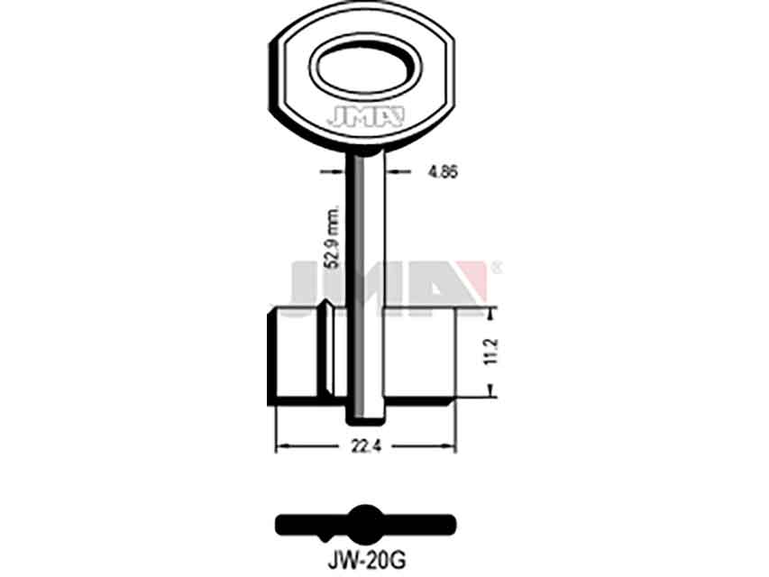 LLAVES GORJA JW-20G   D/PALETON