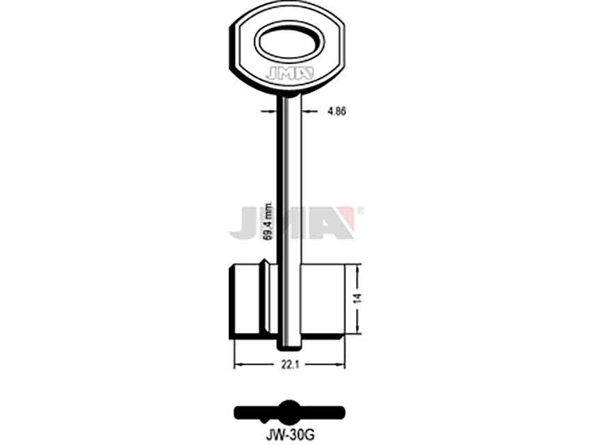 LLAVES GORJA JW-30G   D/PALETON