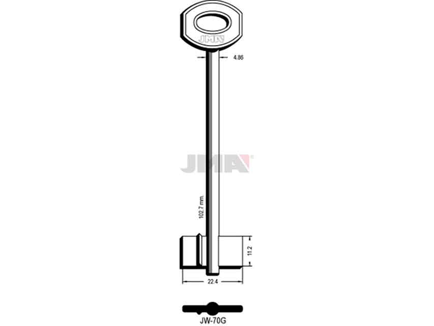 LLAVES GORJA JW-70G   D/PALETON