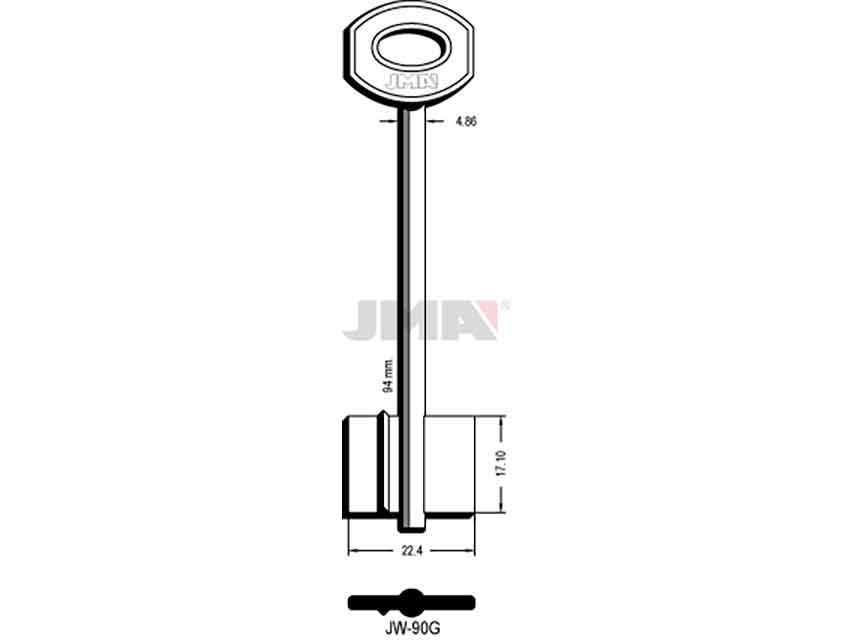 LLAVES GORJA JW-90G   D/PALETON
