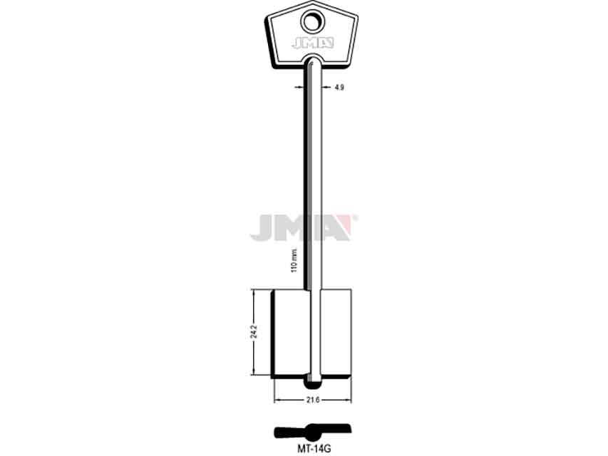 LLAVES GORJA MT-14G   D/PALETON