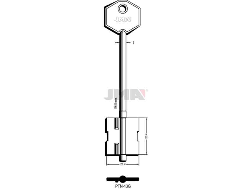 LLAVES GORJA PTN-13G  D/PALETON