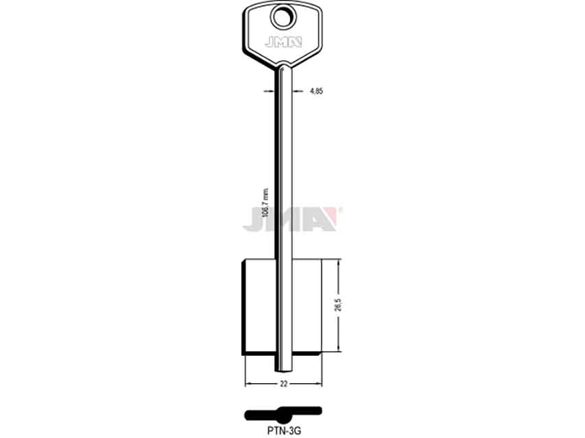 LLAVES GORJA PTN-3G   D/PALETON