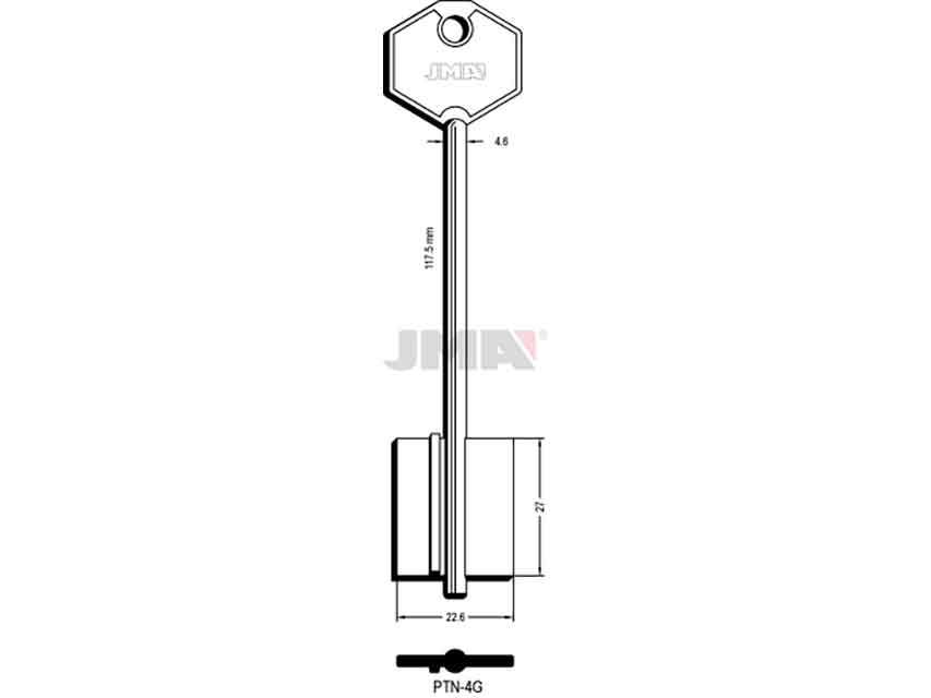 LLAVES GORJA PTN-4G   D/PALETON