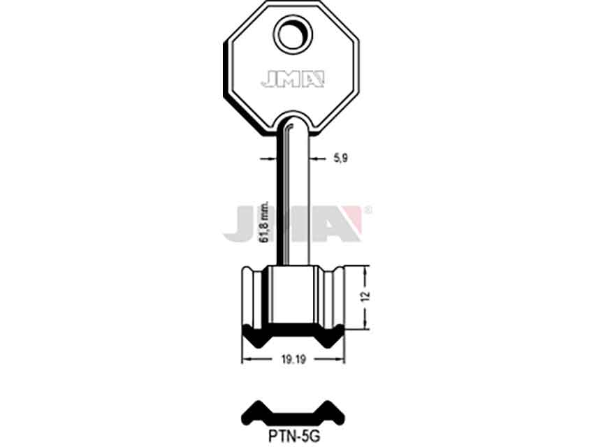 LLAVES GORJA PTN-5G   D/PALETON