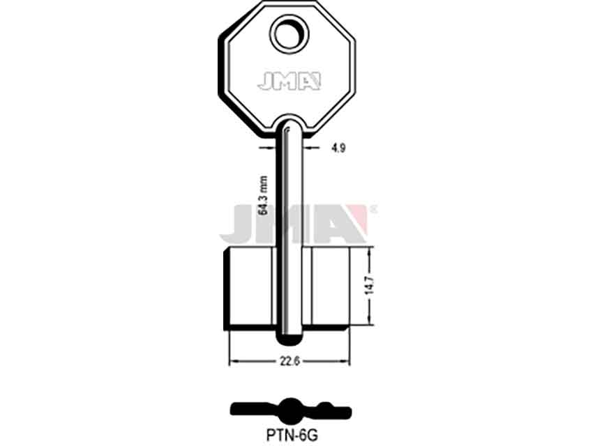 LLAVES GORJA PTN-6G   D/PALETON
