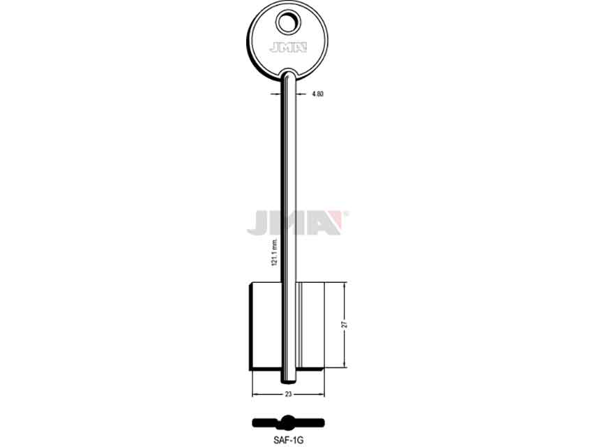 LLAVES GORJA SAF-1G   D/PALETON