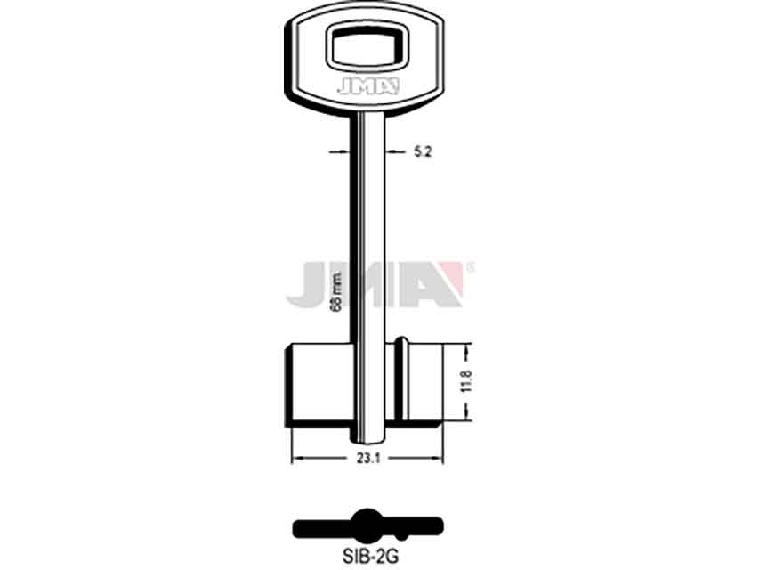 LLAVES GORJA SIB-2G   D/PALETON