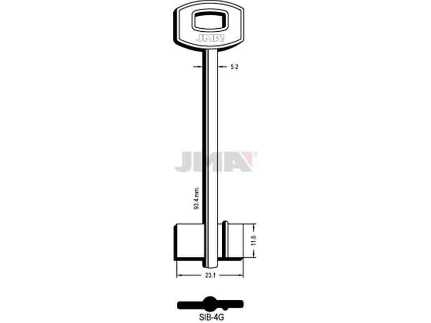 LLAVES GORJA SIB-4G   D/PALETON