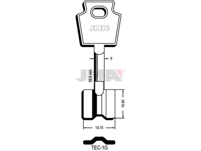 LLAVES GORJA TEC-1G   D/PALETON