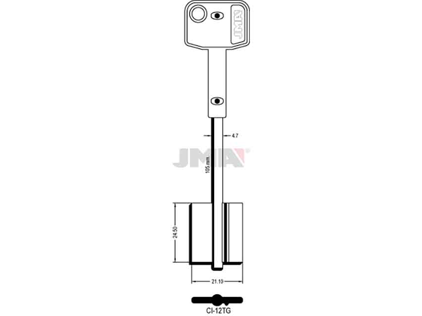 LLAVES GORJA CI-12TG  D/PALETON