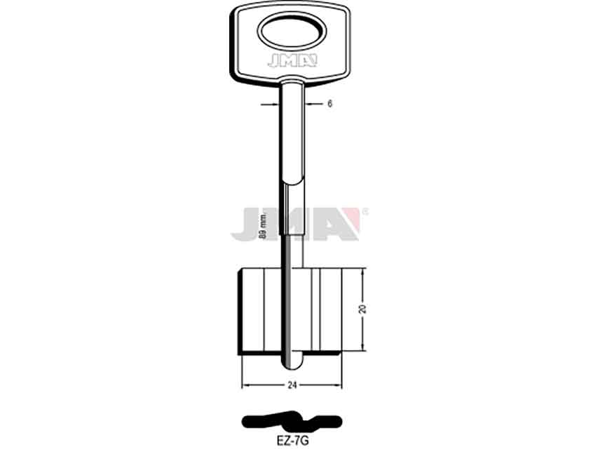 LLAVES GORJA EZ-7G    D/PALETON
