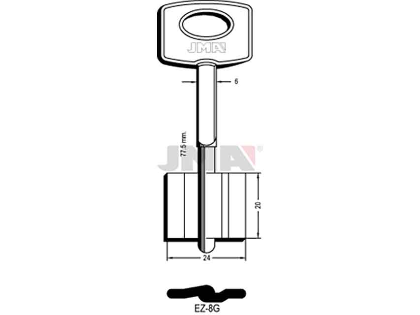 LLAVES GORJA EZ-8G    D/PALETON
