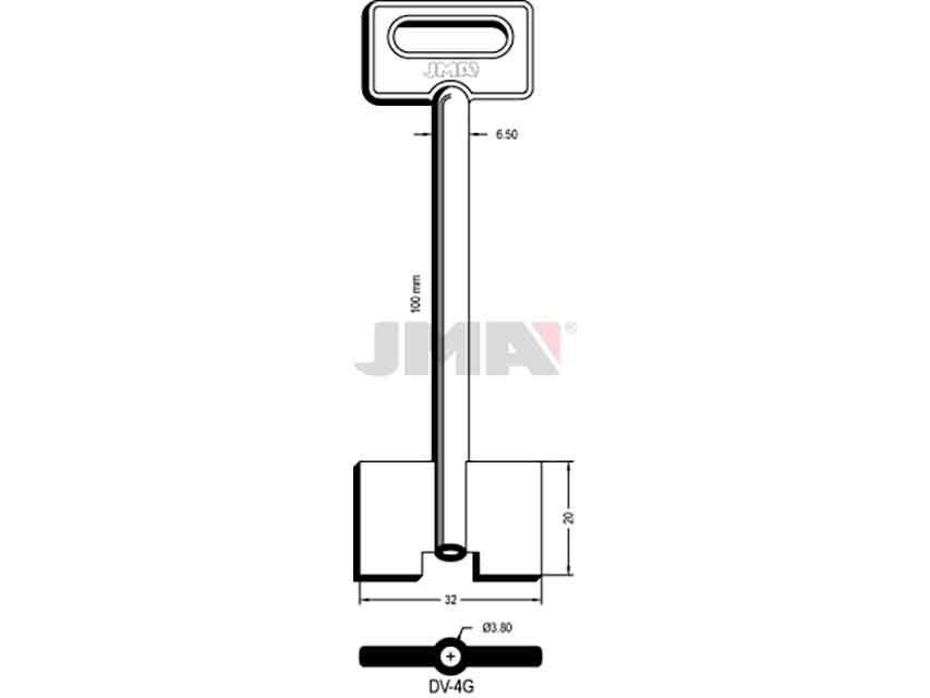 LLAVES GORJA DV-4G    D/PALETON