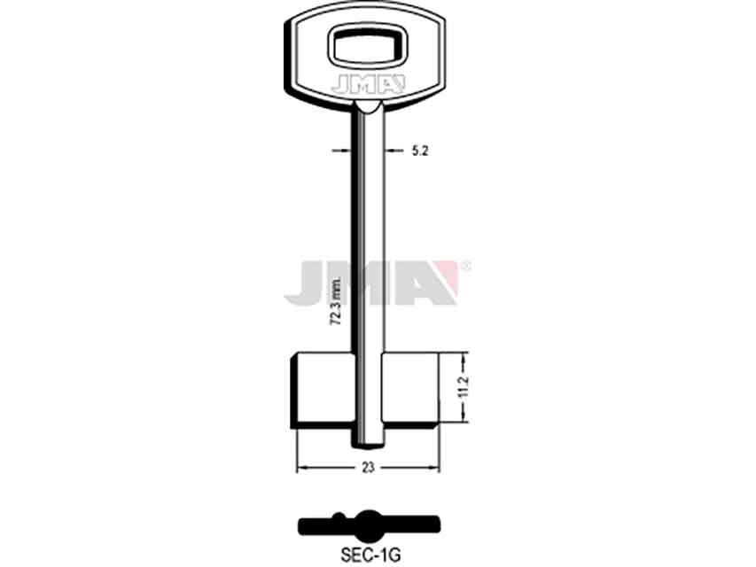 LLAVES GORJA SEC-1G   D/PALETON