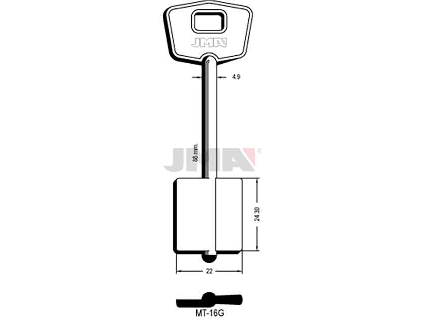LLAVES GORJA MT-16G D/PALETON