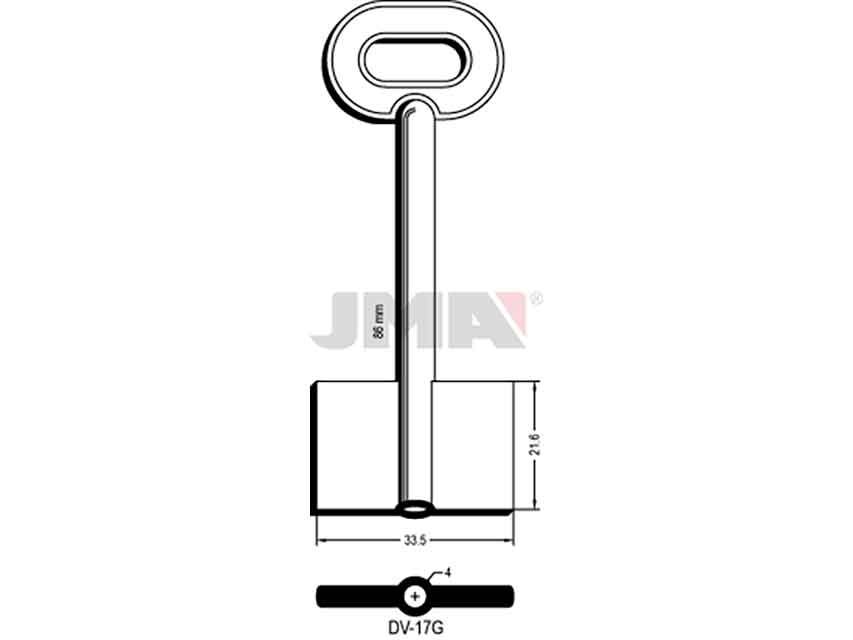 LLAVES GORJA DV-17G   D/PALETON