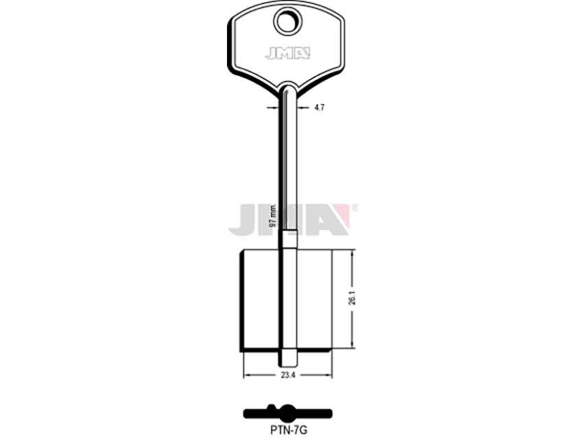 LLAVES GORJA PTN-7G   D/PALETON