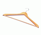 PERCHA MADERA 45cm BARNIZADA PINZA METAL