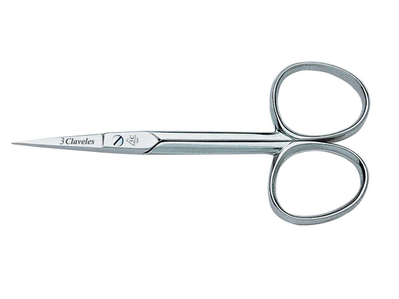 TIJERA MANICURA CURVA 3 CLAVELES 10cm 4