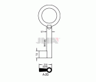 LLAVES ARMARIO A-2G(L)     LATON