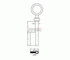 LLAVES ARMARIO A-3G(L)     LATON