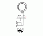 LLAVES ARMARIO AA-2G(L)    LATON