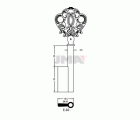 LLAVES ARMARIO E-3G(L)     LATON