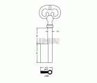 LLAVES ARMARIO J-3G(L)     LATON