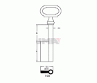 LLAVES ARMARIO V-3G(L)     LATON