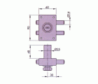 CERROJO SEGUIRDAD SOBREPONER AZBE - YALE MODELO 16HN 30x60