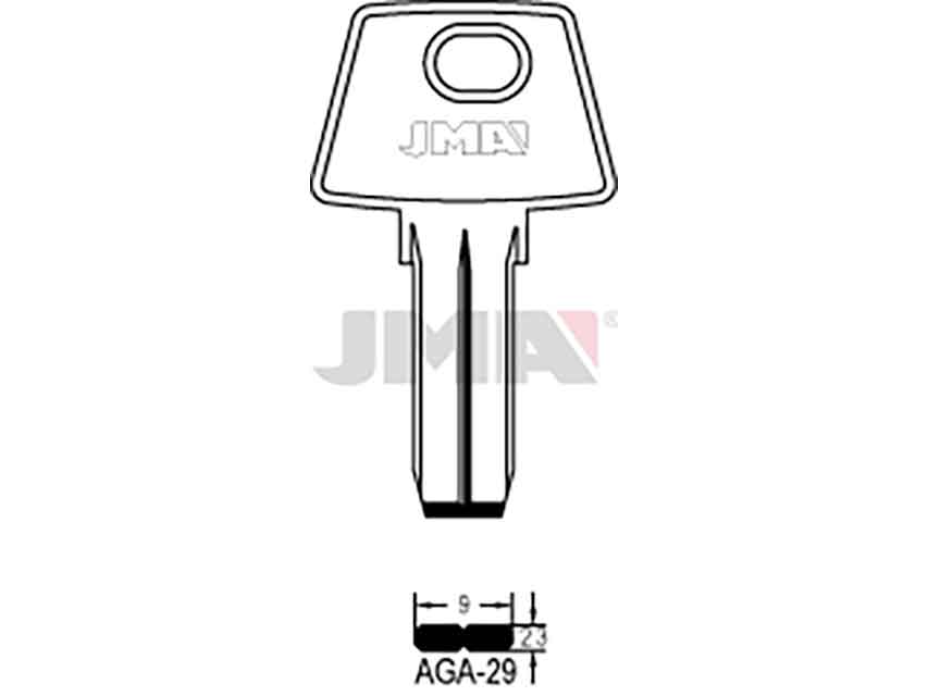 LLAVES SEG. LATON AGA-29