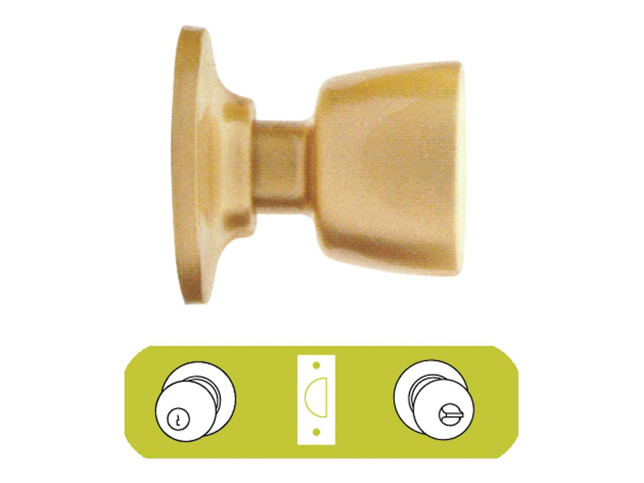 CERRADURA POMO ENTRADA TESA 3500 70