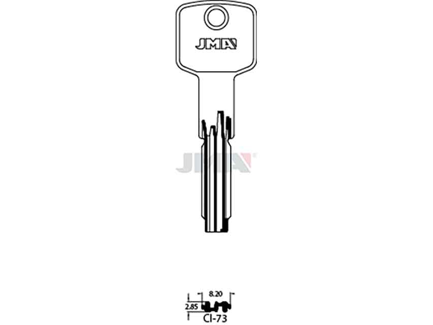 LLAVES SEG. LATON CI-73