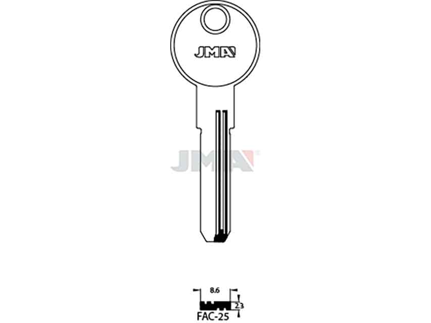 LLAVES SEG. LATON FAC-25