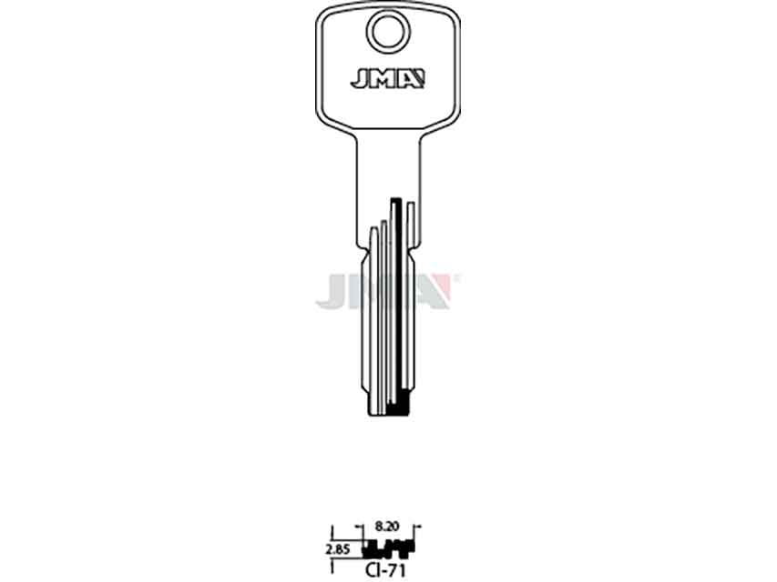 LLAVES SEG. LATON CI-71