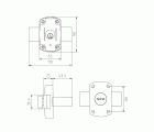 CERROJO SOBREPONER SEGURIDAD MCM  PINTADO BOTON INTERIOR 3100PR 55mm