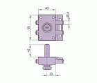 CERROJO SEGUIRDAD SOBREPONER AZBE - YALE MODELO 16-0HN 30x60